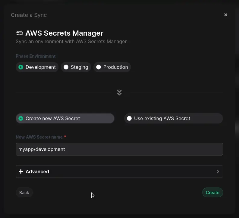 setup aws sync