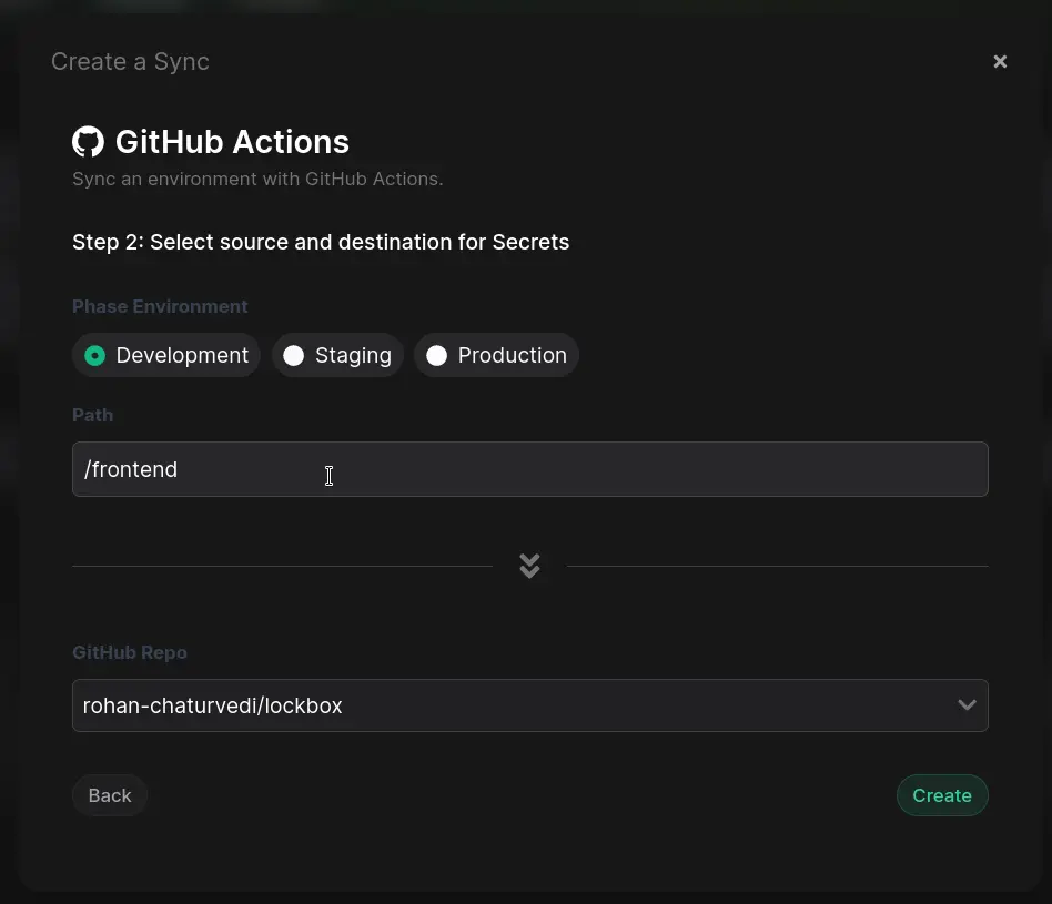 syncing from a path