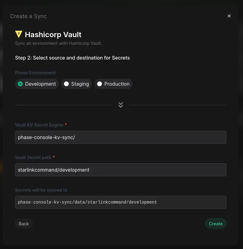 create sync