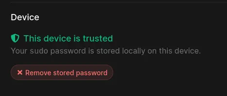manage trusted devices