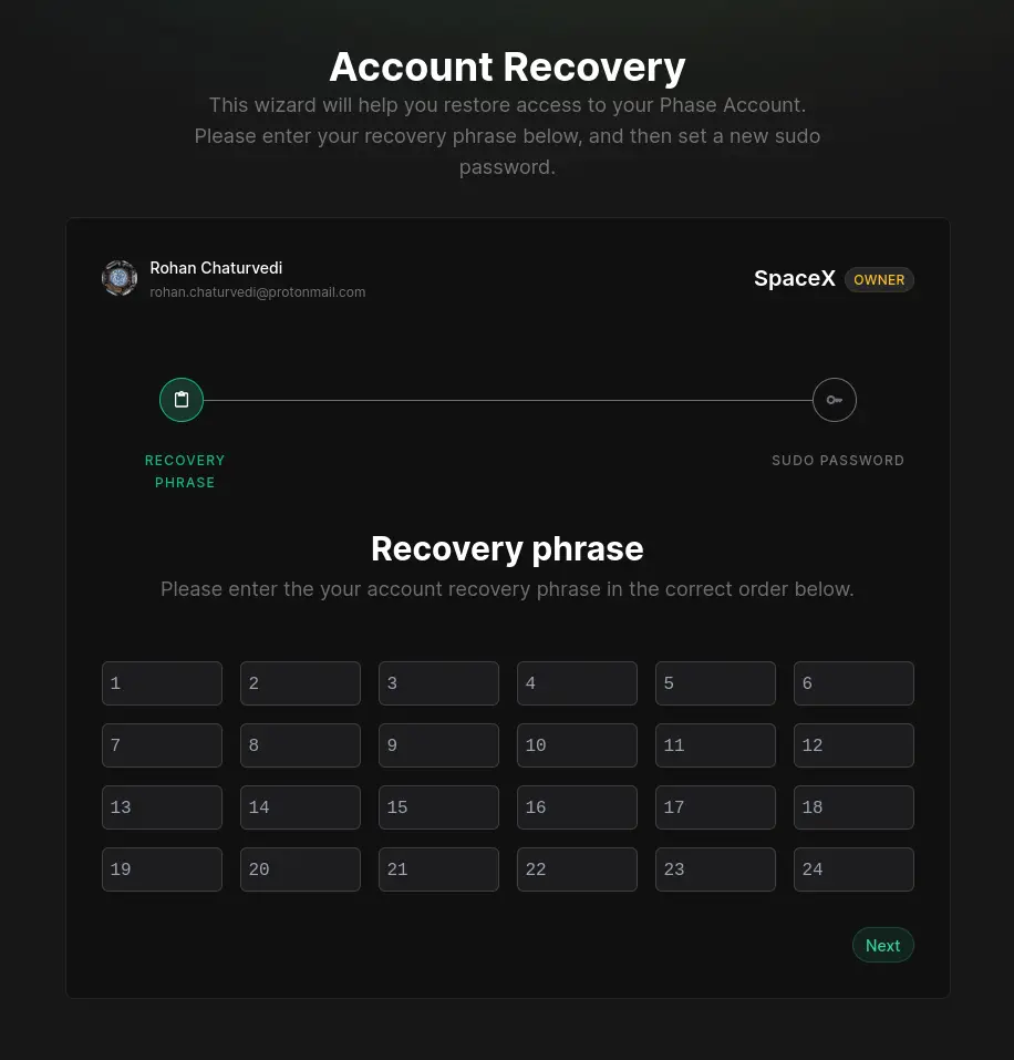 new recovery