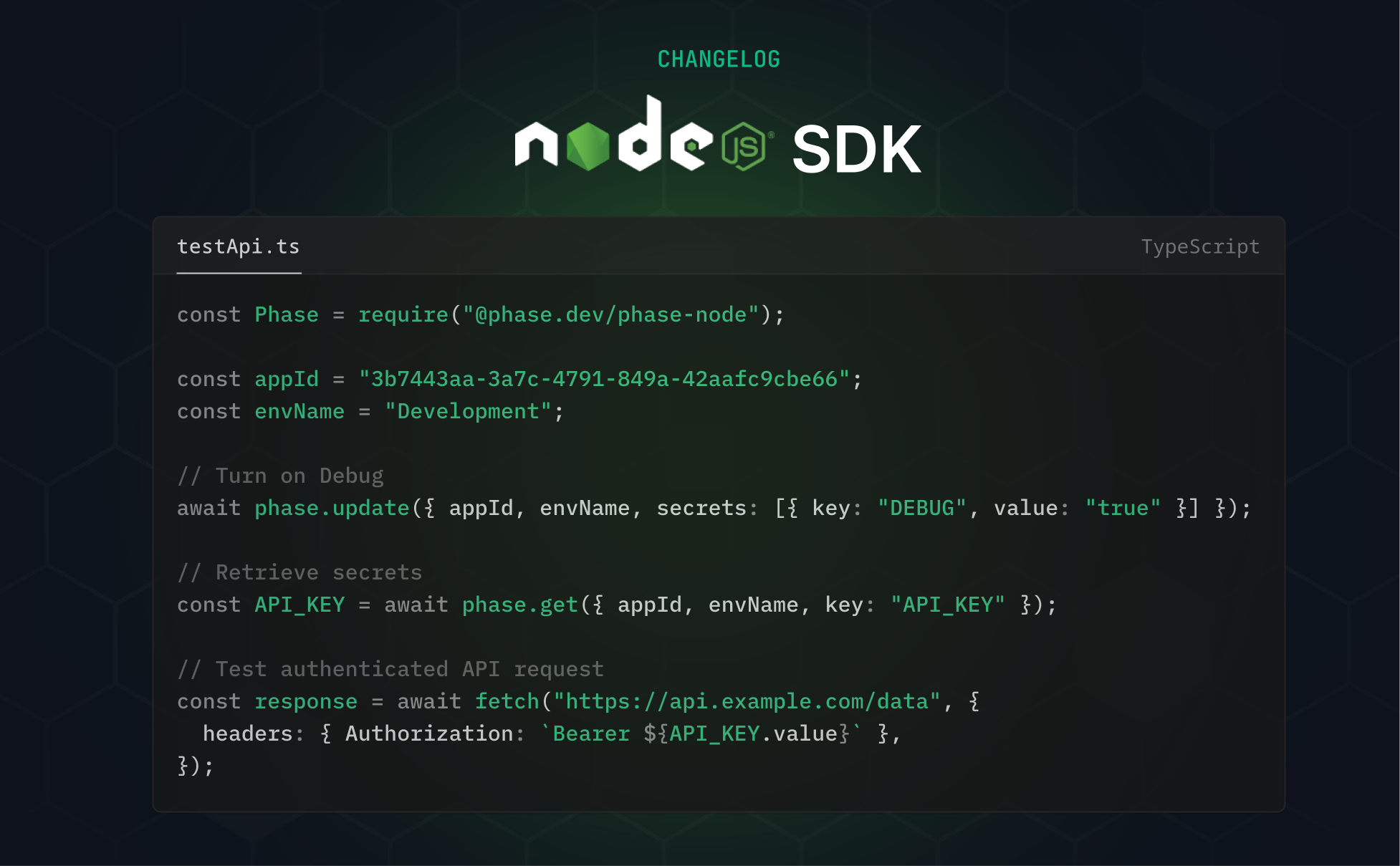node sdk cover