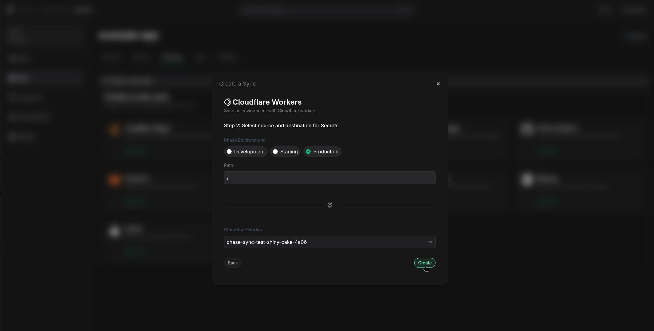 cloudflare workers config sync