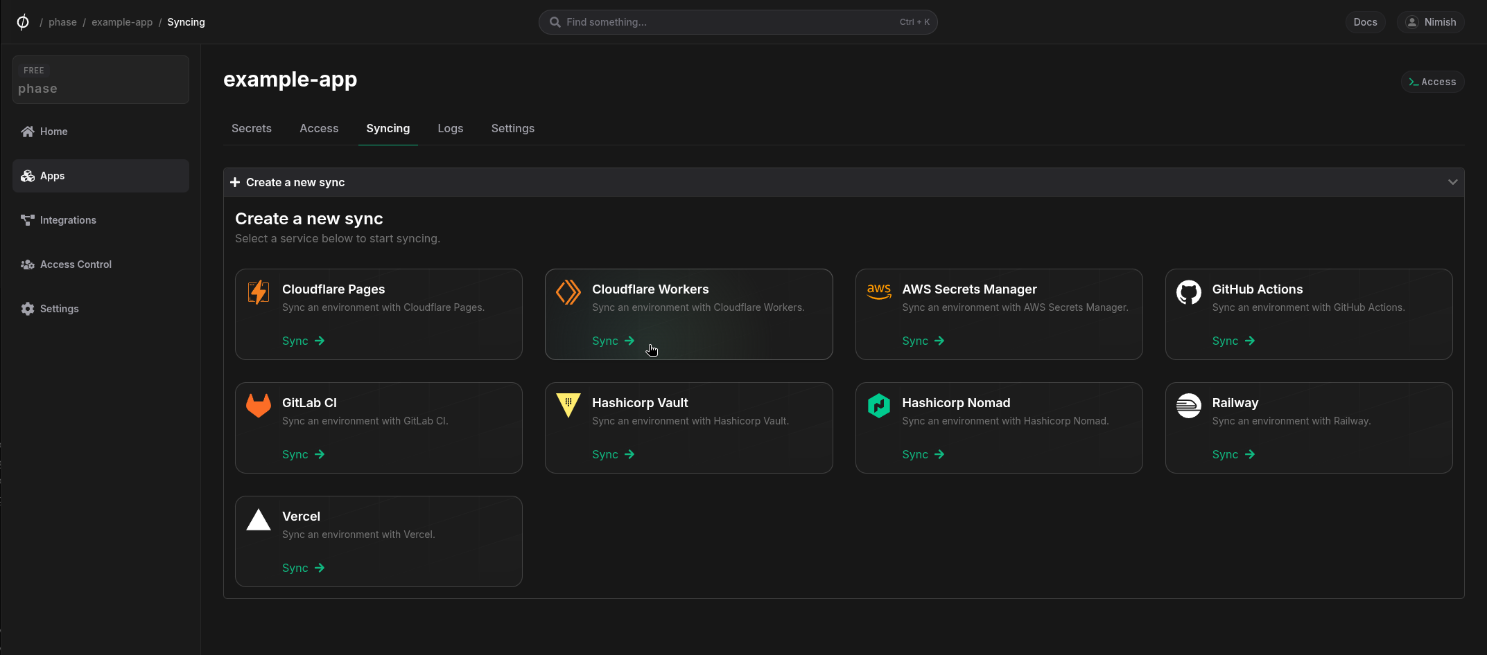cloudflare workers config sync